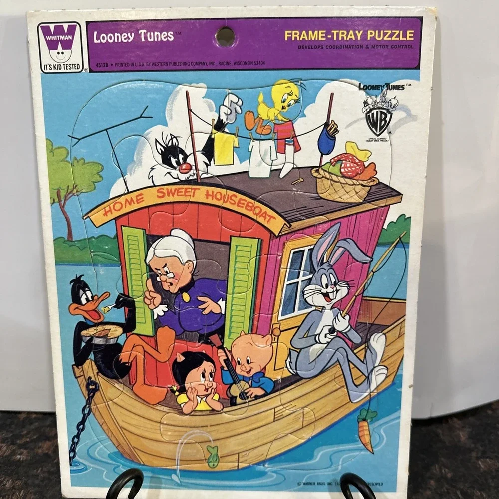 VTG 1985 Looney Tunes Frame Tray Puzzle Playskool